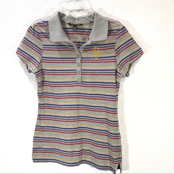 Rocawear Tops - Rocawear Rainbow Striped Polo